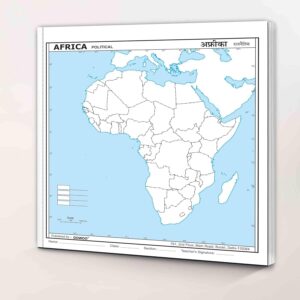 Africa Political Map for Project Work