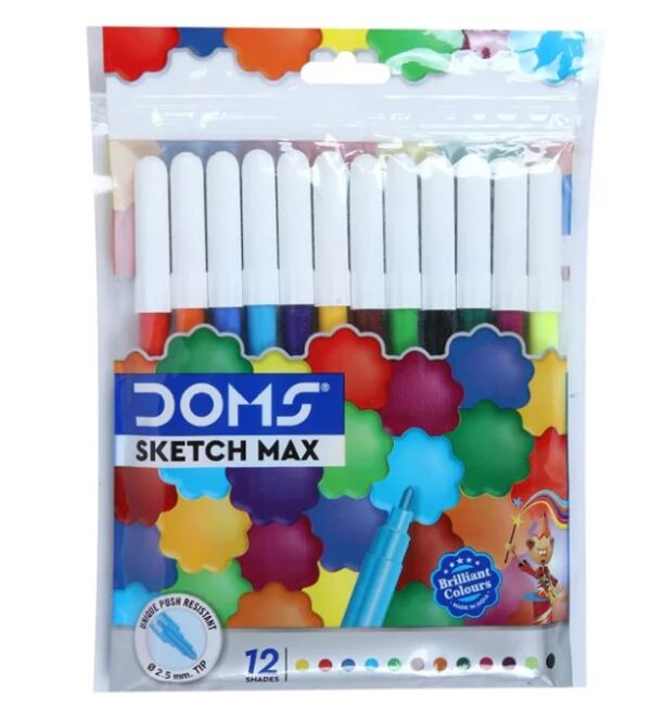 DOMS-Water-Colour-Pen-12-Shades with 25 MRP