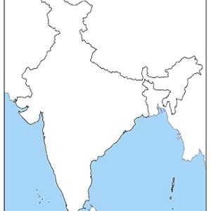 India Political Outline map for Project Work