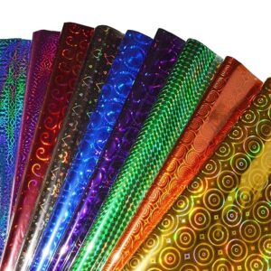 Plastic Holographic Metallic Gift Paper Wrapping Sheets/panni in Multicolour
