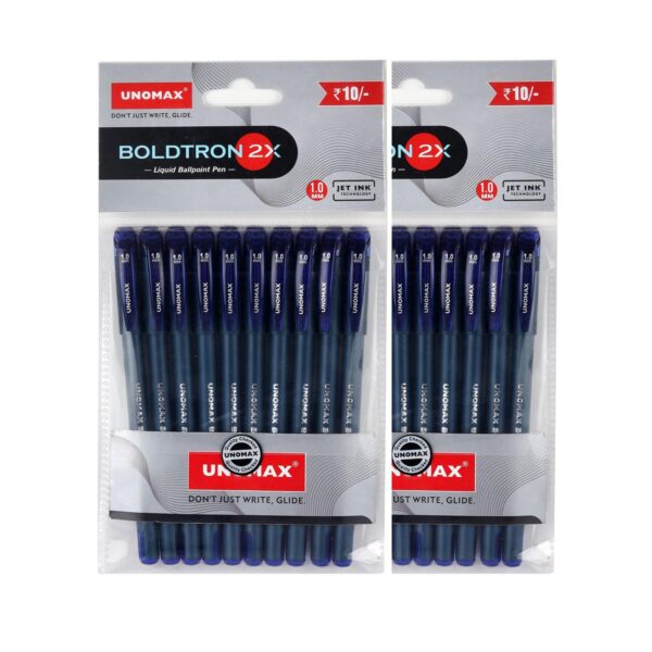 UNOMAX Boldtron 2X Ball Pen Blue