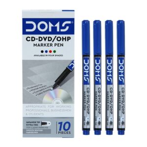 DOMS OHP CD DVD Permanent Marker Pen blue
