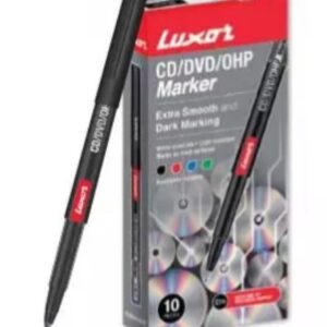 LUXOR OHP CD DVD Permanent Marker Pen black