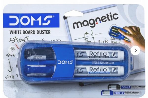 DOMS Magnetic White Board Duster With 2 Marker