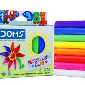 DOMS Modelling Clay 8 Shades Box