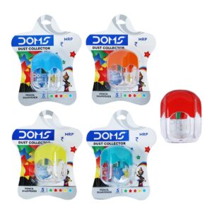 DOMS Multicoloured Dust Collector Sharpener
