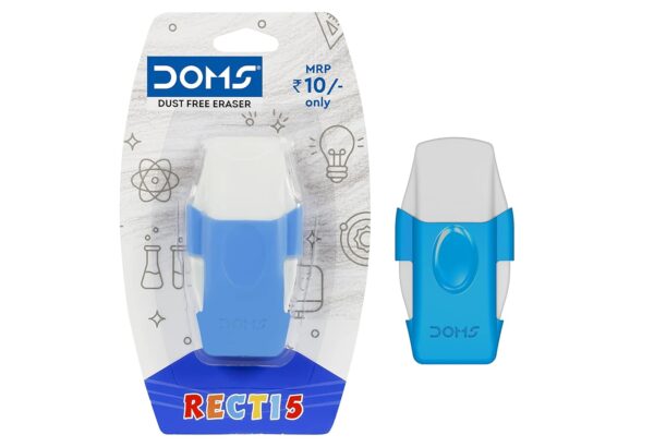 DOMS Non-Toxic Recti 5 Multicolored Dust Free Eraser