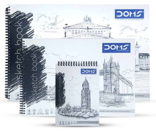 DOMS Sketch Book With Spiral Bound 150 GSM Size A3