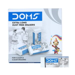 Doms Non-Toxic Dust Free Extra Long Eraser Box