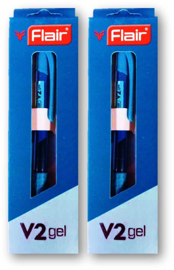 FLAIR V2 Retractable 0.7mm Gel Pen Blue