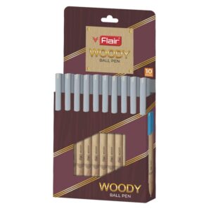 Flair 0.7 mm Woody Ball Pen in Black