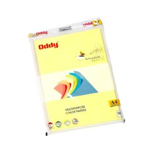 Oddy A4 Size Fluorescent Paper Yellow