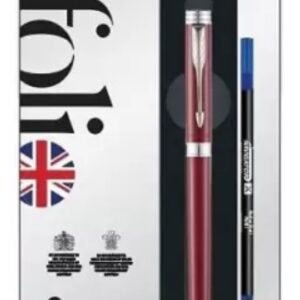 PARKER Folio Standard Chrome Trim Roller Ball Pen