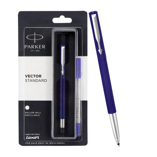 Parker Vector Standard Chrome Trim Roller Ball Pen