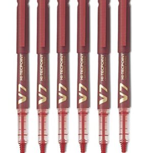 Pilot Hi-TecPoint V7 Rollerball Pen 0.7 mm WITH CARTRIDGE in Red