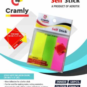 Sticky Notes 3X3 3c in Multicolor