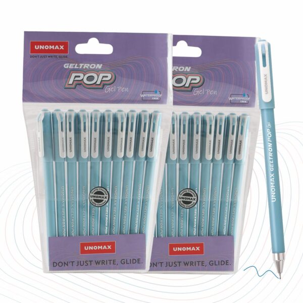 UNOMAX Geltron Pop Gel Pen Blue
