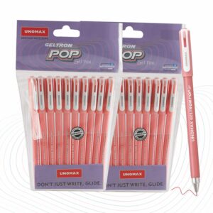 UNOMAX Geltron Pop Gel Pen Red