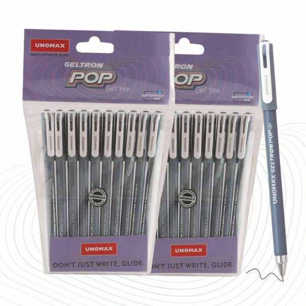 UNOMAX Geltron Pop Gel Pen black