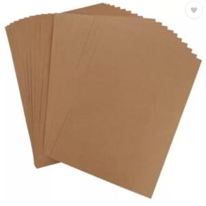 A4 Size Double Sided Pastel Sheet in Brown color