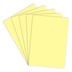 A4 Size Double Sided Pastel Sheet in Light-Yellow color