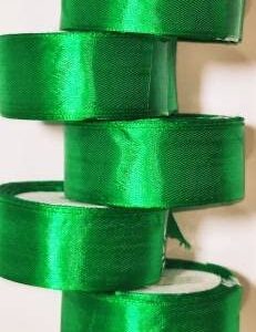 Satin Ribbon in Green color