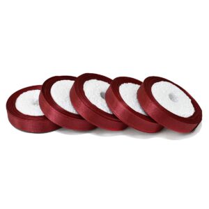 Satin Ribbon in Maroon color