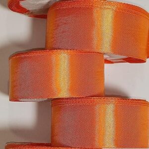 Satin Ribbon in Orange color