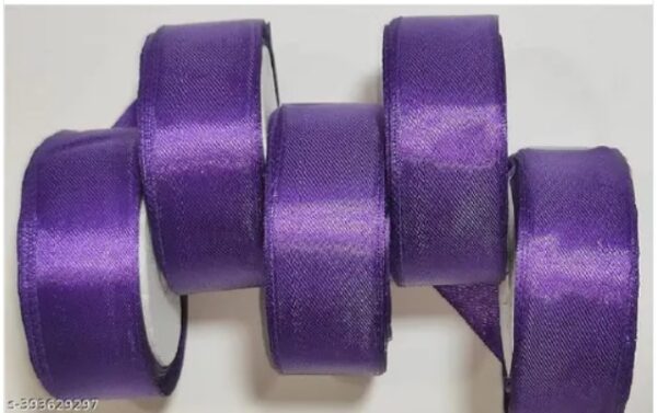 Satin Ribbon in Violet color