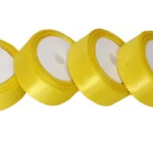 Satin Ribbon in Yellow color
