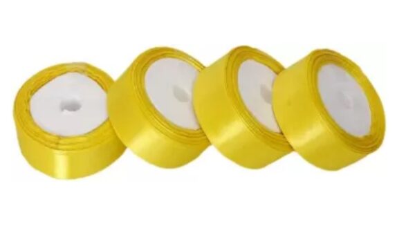 Satin Ribbon in Yellow color