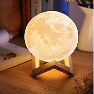 3D Printing Moon Lamp with Stand, Remote and USB Cable