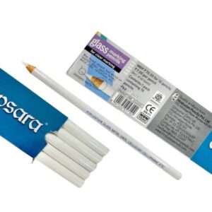 Apsara Glass Marking Pencils, White - Pack of 10