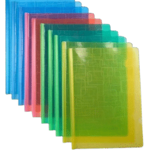 A4 -Size Transparent Colourful Stick File/Strip File