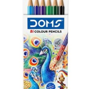 DOMS Bicolor Pencil in 12 & 24 Shades
