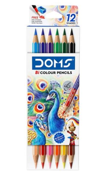 Doms bicolor pencil in 12 shades