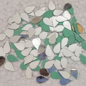 Drop/Almond Shape Mirror for Embroidery & Craft Purpose - Pack of 5 Packet