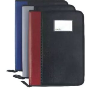 Leather Display Book file with zipper in 20 Sleeves