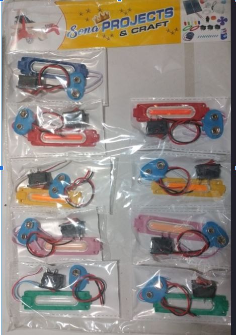 Long LED light, Switch & Connector Set