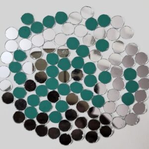 Round Shape Mirror for Embroidery & Craft Purpose -Pack of 5