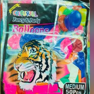 Tiger Metallic Balloon in Red, Black, Blue, Yellow,White, Mix colour, Green, Violet, Silver, Golden, Pink, Orange, Gray