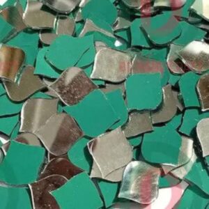 Paan Shape Mirror for Embroidery & Craft Purpose - Pack of 5 Packet