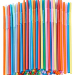Plastic Colour Straw Pipe - Pack of 10 Strip