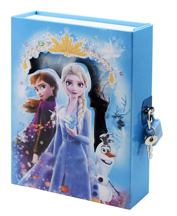 Secret Lock Diary Cartoon Print for Gifts-Small Zie- 40 pages