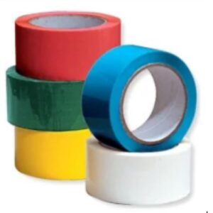 2-inch Transparent Colourful Cello Tape Dispenser Size