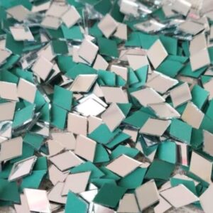 Diamond Shape Mirror for Embroidery & Craft Purpose - Pack of 5 Packet