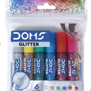 DOMS 6 Shades Glitter Tubes in 5.5 ml  & 10 ml
