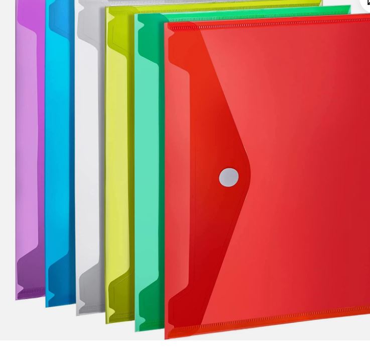envelope file colorful hard file