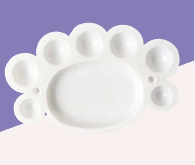 small color mixing pallate