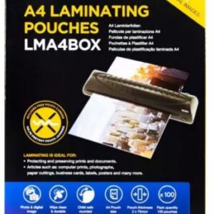 A4 Laminating Sheet/Pouches (2x75) Microns, Pack of 100